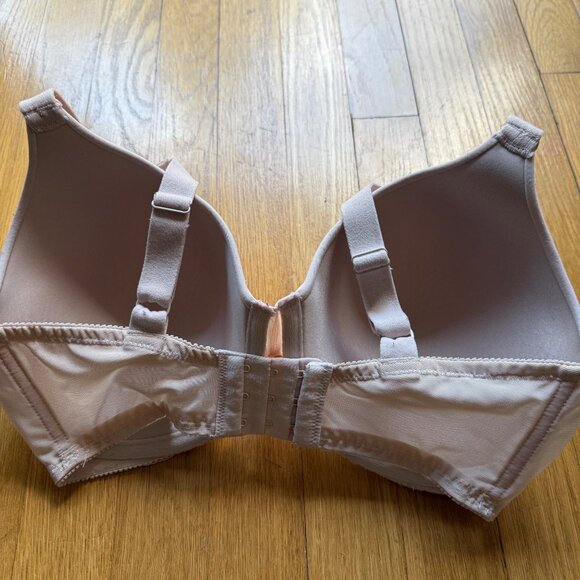 Olga Size 36DD Beige Butterscotch Lavish Lift Lace Trim Padded Underwire Bra - Picture 15 of 15